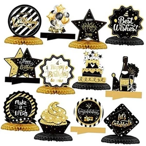 12 Pieces Birthday Table Decorations Honeycomb Centerpieces for Table Decor - Picture 1 of 8