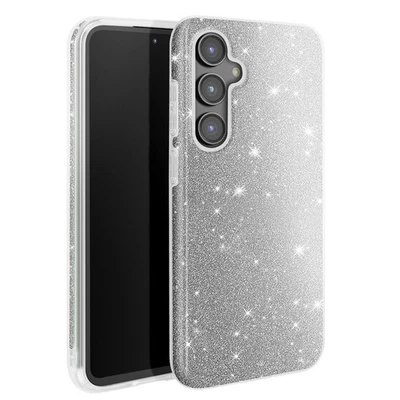 Avizar Coque à Paillettes pour Samsung Galaxy S23 FE Antichoc Scintillant Argent - Photo 1/4