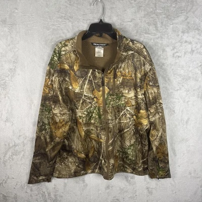 Realtree Jacket Mens XL Camouflage Scent Control Full Zip Hunting Outdoor Camo - Image 1 of 4