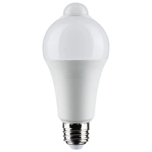 12 Watt A19 LED - White - 3000K - 1050 Lumens - 120 Volt - PIR Sensor - Non-Dimm - Picture 1 of 6