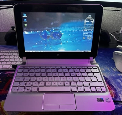 Netbook HP Mini 210-2100 Azul Win 10 2gb Ram 230gb HDD Batería defectuosa🔋Sin cargador Foto 1 de 4