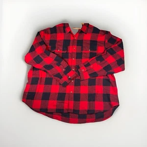 Old Navy Red Black Buffalo Plaid Flannel Shirt Men’s 4XL Double Brushed NWT - Picture 1 of 12