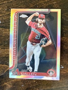 2025 Topps Chrome Zac Gallen Lightboard Logo Variation Case Hit #4 - Bild 1 von 2