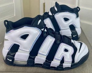 Scarpe Nike Air More Uptempo 96 nero/bianco/cobalto DQ6200-001 - taglia 7 anni/donna 8,5 - Foto 1 di 7