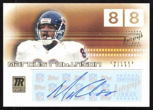 2002 Topps Reserve Autographs Marcus Robinson #RAMR Chicago Bears - Picture 1 of 2