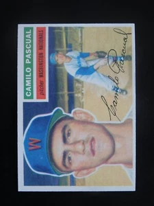 1956 Topps Baseball Card #98 Camilo Pascual (NM) - Picture 1 of 2