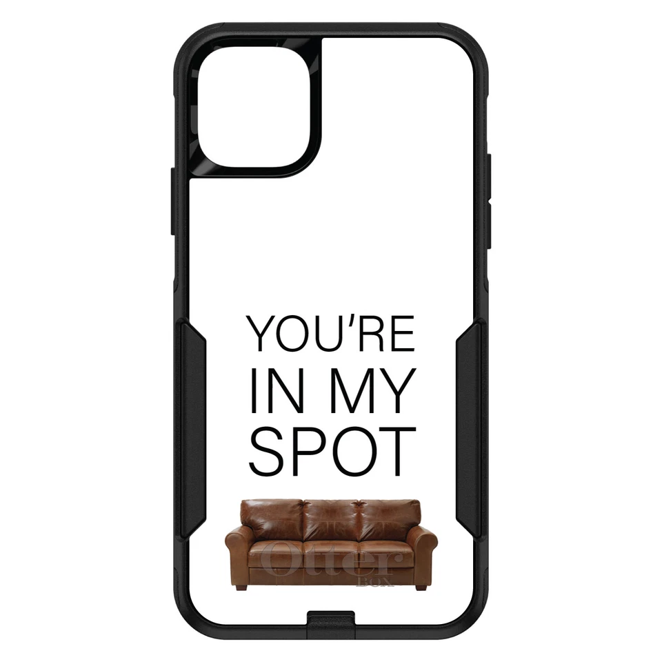 OtterBox Commuter for Apple iPhone (Pick Model) Brown Couch "You're in My Spot" - Image 1 of 1