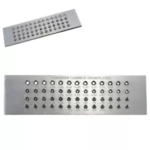 52 Holes Round Tungsten Steel Wire Drawplate for Jewelry Making (0.26-4.00)mm - Picture 1 of 4