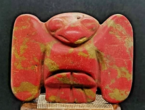 Turquesa Vieja Antigua Escultura Águila Sagrada Cultura Hongshan Artesanía China - Imagen 1 de 9