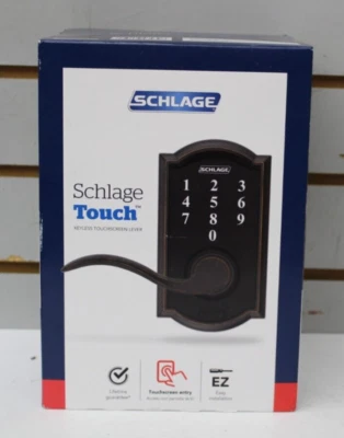 Schlage Touch Camelot Electronic Keyless Touchscreen Lever FE695 V CAM 716 ACC