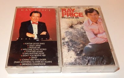 Lot of 2 Ray Price Cassette Priceless & Release Me 1994 & 95 Sony Foto 1 de 2