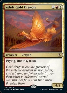 MTG - ADULT GOLD DRAGON - Adventures (R) - Picture 1 of 1