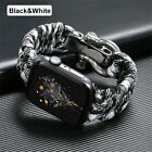 Bracelet bracelet tressé corde en nylon pour Apple Watch 9/8/7/6/SE/5 42/44/45/49 mm Ultra 2