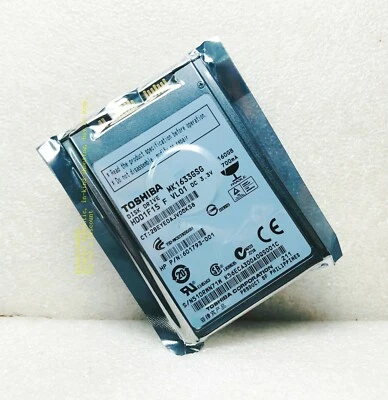 Toshiba160GB Internal 5400RPM (MK1633GSG) HDD1F15 Micro SATA 1.8 "Hard Drive D - Image 1 of 4