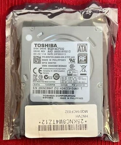 Toshiba 320GB MQ01ACF032 SATA 2.5" Hard Drive Ref00154 . - Picture 1 of 3