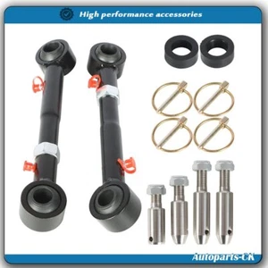 2.5-6" lifts Front Sway Bar Links Disconnects Fit For 07-18 Jeep Wrangler JK JKS - Foto 1 di 8