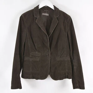 MARC O'POLO Women's Corduroy Blazer Size 42 Jacket Dark Brown Single Button - Picture 1 of 6