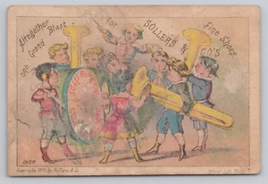 S.D. Sollers & Co Victorian Advertising Trade Card Philadelphia, PA 1877 - Bild 1 von 2