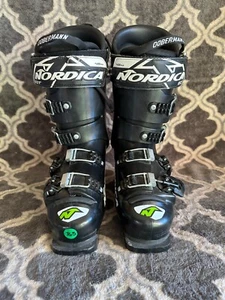Nordica Dobermann World Cup EDT 130 Ski Boots Black Size-25.5-Used for 2 days - Picture 1 of 7
