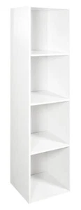 4 Cube Storage Unit Bookcase Wooden Storage Cabinets Book Shelf Display Unit - Picture 1 of 2