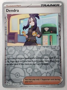 Tarjeta Pokémon Reverse Holo Dendra 179/193 casi nueva/M Paldea Evolved $2 envío combinado - Imagen 1 de 2