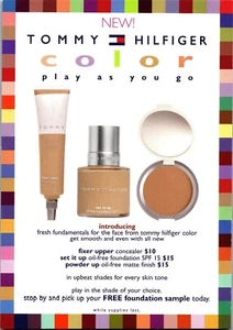 Advertising Ad Postcard Tommy Hilfiger Color Play Makeup Collection - Picture 1 of 4
