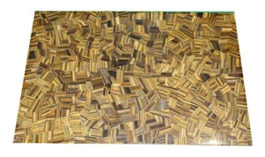 36"x24" Luxury Tiger Eye Stone Center Sofa & Living Room Table Top Furniture Dec - Picture 1 of 5