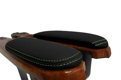 Fits 2005-2010 Toyota Sienna PVC Leather Door Panel Armrest Cover Green Stitch Foto 1 de 4