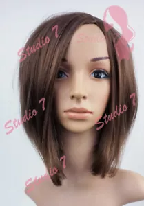 W129 braune mittellange Bob Damen Perücke natürlicher Look - studio7-uk - Bild 1 von 7