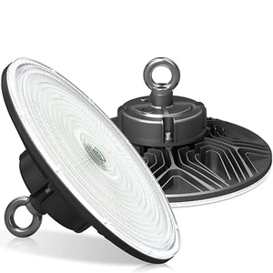 200W UFO LED High Bay Light Shop Lights Warehouse Commercial Work GYM Lighting - Picture 1 of 12