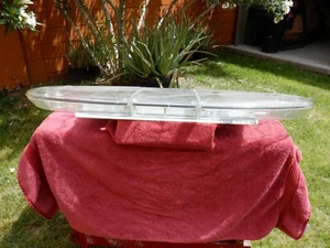 FEDERAL SIGNAL ARJENT LIGHT BAR CLEAR SHELL REPLACES YOURS • POLISHED!! -LOOK!!! - Picture 1 of 12