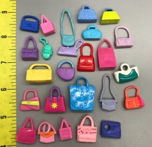 Lotto borsa borsa borsa bambola tascabile Polly borsa a mano tote pochette - Foto 1 di 5