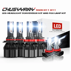 For Nissan Pathfinder 2013-2016 - 6X LED Headlight Hi/Lo + Fog Light Bulbs 6000K - Picture 1 of 20