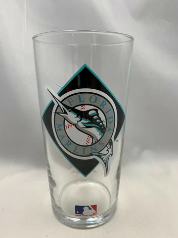 Vintage Florida Marlins Baseball 1994 Beer Glass Texaco Promotion 16 oz Cover