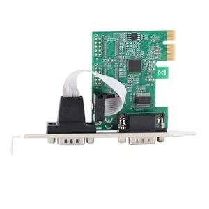 Pcie Serial Card Minus40 To 85℃ 2 Port Pci Express X1 To Db9 Com Rs232 Converter - Picture 1 of 22