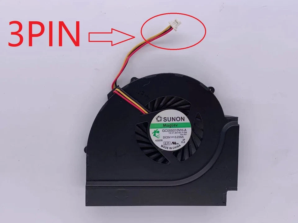 New ThinkPad T510 T510i Cooler Fan 60Y4979 60Y5491 SUNON GC055010VH-A  - Image 1 of 2