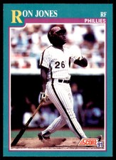 1991 SCORE RON JONES PHILADELPHIA PHILLIES #653