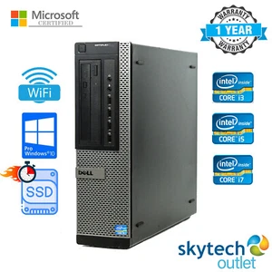 Dell OptiPlex DT/ SFF Core i3 i5 i7 16GB RAM 2TB HDD/SSD Windows 10 PC WiFi - Picture 1 of 6