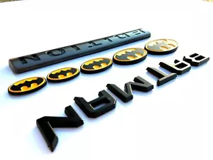 BATMAN FAMILY EDITION Molding Emblem car plaque logo TRUCK decal SUV SIGN 01 - Bild 1 von 9