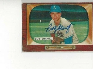 1955 Bowman Bobby Shantz Autographed Card Athletics Yankees In Person TC258 - Picture 1 of 1