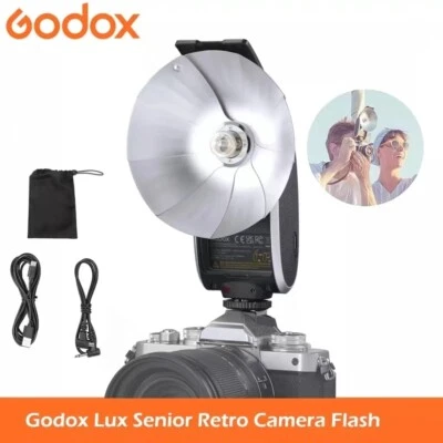 Godox Lux Senior Retro Camera Flash for Sony Canon Nikon Fujifil Olympus Pentax  - Image 1 of 4