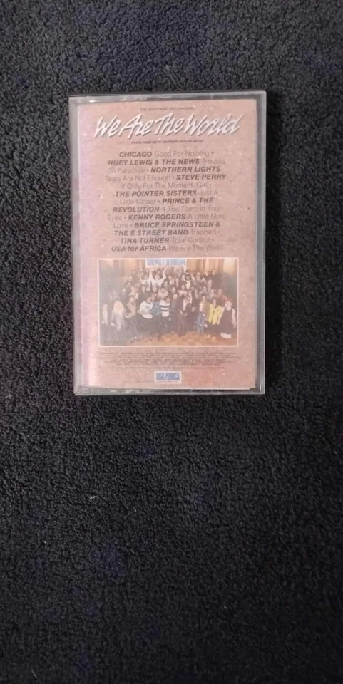 USA for Africa We Are The World Cassette Tape Chicago Steve Perry untested Foto 1 de 3