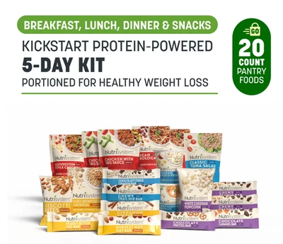 5 Day Weight Loss Meals Variety Kit Nutrisystem Kickstart Protein Powered Meal - Image 1 of 4