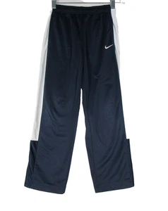 Nike Youth Pull-On Track Pants Side Striped Elastic Waist Size 7 Black - Picture 1 of 7