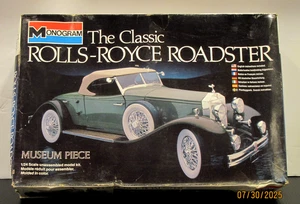 Rolls-Royce Roadster Monogram 1/24 Scale Rare Plastic Car Kit Open Box COMPLETE - Picture 1 of 7