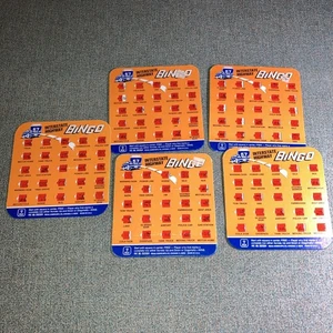 FÜNF Vintage Interstate Highway Reisen Bingo Spiel Karten Regal EUC Urlaub Spaß! - Bild 1 von 4