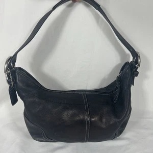 Vintage Coach echt Soho Schultertasche schwarz Leder Handtasche 9464 Medium - Bild 1 von 10