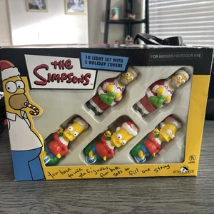 The Simpsons Indoor/Outdoor Christmas Lights 10 Light Set Covers Kurt S Adler - Picture 1 of 2