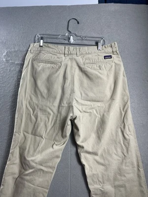 Patagonia Worn Wear Twill Traveler Chino Pants Men Fits 34X28 Tan Straight Leg - Image 1 of 4