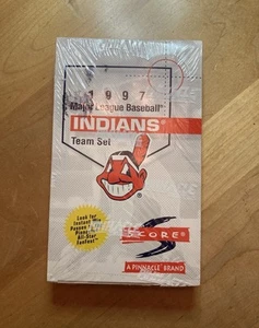 Mint Factory Sealed 1997 Score Cleveland Indians Pinnacle Team Set Card Pack Box - Picture 1 of 3